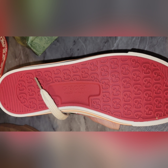 Womens New "G" copy sneakers tan S8 - Picture 3 of 3